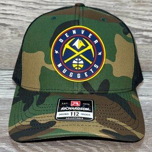 Denver Nuggets 3D Snapback Trucker Hat- Army Camo/ Black